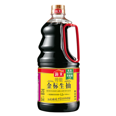 海天特级金标生抽1.28L*2 炒菜凉拌点蘸提鲜 0添加防腐剂
