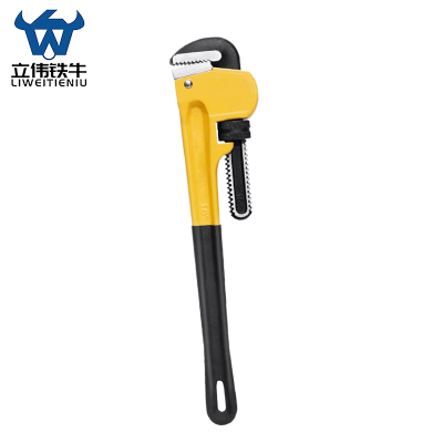 立伟铁牛重型沾塑管钳超大开口18寸/把