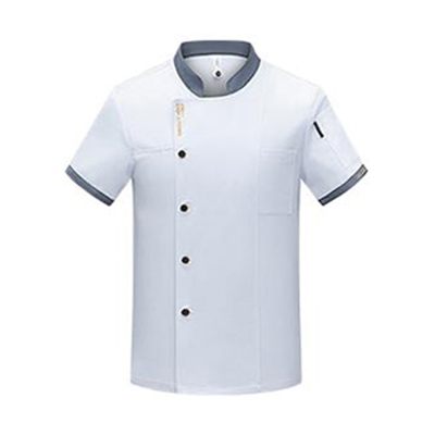 天鸣 夏季短袖厨师服 工作服 源头工厂可定制 1681# 件 1681# 下单请备注尺码