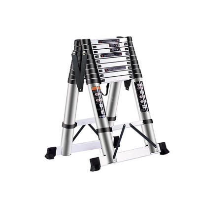 翌嘉 YJ40625068铝合金折叠便携升降梯 3.8+3.8米双面人字梯