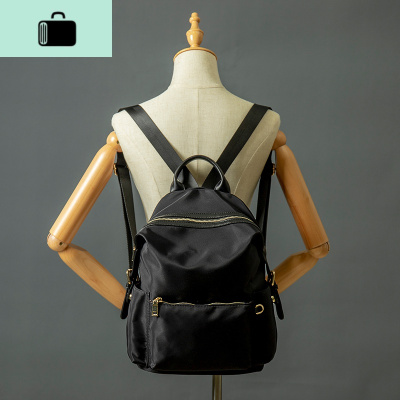 牛津布双肩包女背包时尚潮简约休闲书包尼龙2020新款百搭旅行包潮NEW LAKE