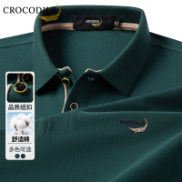 鳄鱼恤CROCODILE 秋冬男士POLO衫商务休闲舒适亲肤长袖POLO