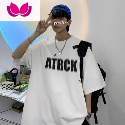 七斓欧美潮牌t恤男士宽松oversize短袖设计感小众美式复古衣服夏