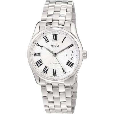 美度(Mido)机械表银盘32mm自动男款精钢表带瑞士制造