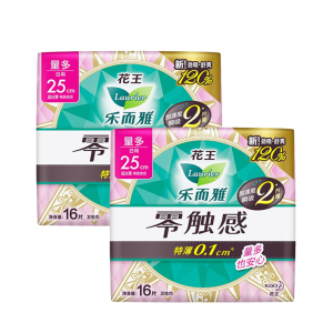 乐而雅(laurier)零触感_特薄特长日用护翼型卫生巾25cm_16片*2