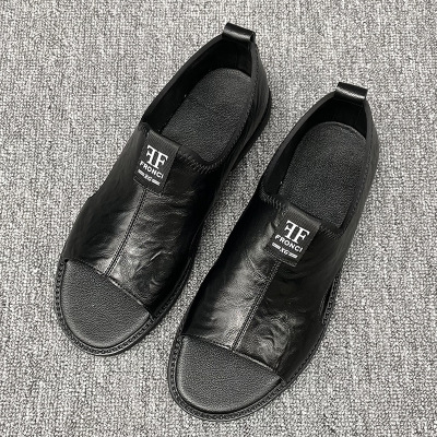 大码47 48供货凉鞋男士2025新款休闲真皮软底防滑沙滩凉拖鞋