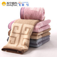 金号(KING SHORE)毛巾家纺纯棉提缎花式线加厚加大面巾 115g