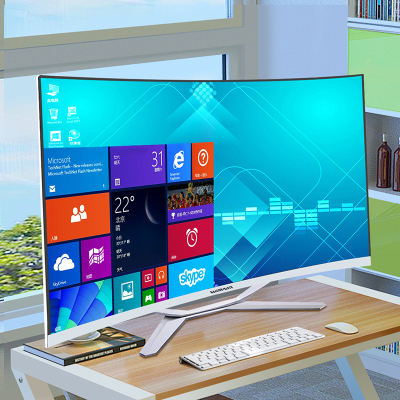 玮普纳 32英寸曲面大屏一体机电脑 酷睿i5-6400/16G内存/512G固态 内置蓝牙 5G双频WIFI 超薄窄边框家用办公 网课学习 商务设计 竞技游戏 组装台式电脑整机