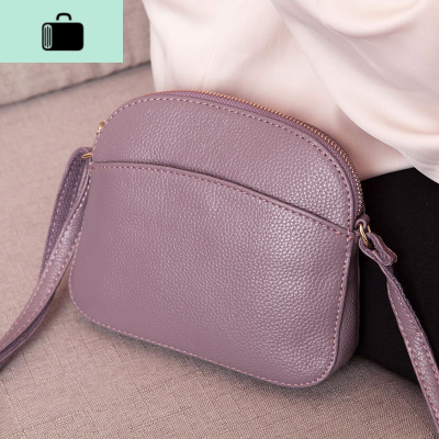 上新小包包女2020新款时尚简约皮单肩小挎包女软牛皮斜挎贝壳包NEW LAKE女斜挎包