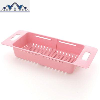 可伸缩水沥水架塑料放碗筷架子家用厨房碗碟架蔬菜收纳架置物架 三维工匠