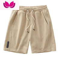 七斓高级感华夫格短裤男夏季日系潮牌夏天裤子卫裤宽松运动五分裤