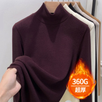 加绒加厚德绒打底衣女冬季秋冬新款保暖衣内搭T恤黑色上衣