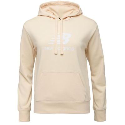 New Balance女士叠标法式卫衣连帽运动夹克潮流百搭休闲外套