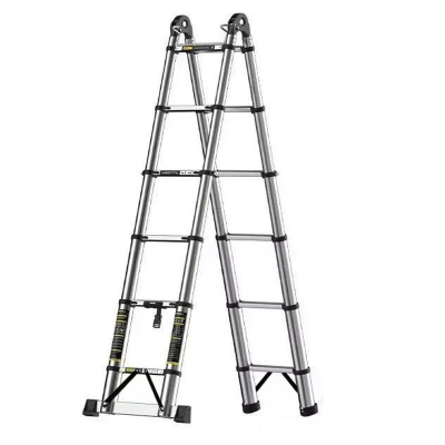 瑾如云海 梯子 伸缩梯 不锈钢伸缩梯2.5+2.5m 把