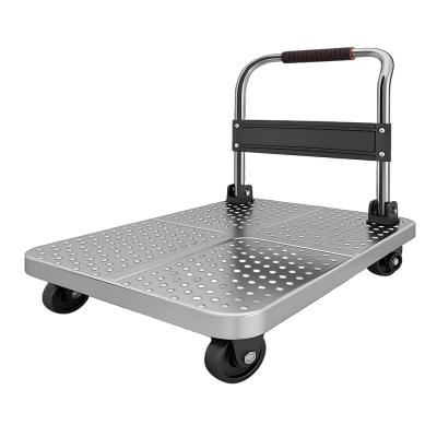 新运 钢板小推车拉货手推车平板车搬运车家用拖车静音可折叠快递手拉车 特厚钢板60*40 个