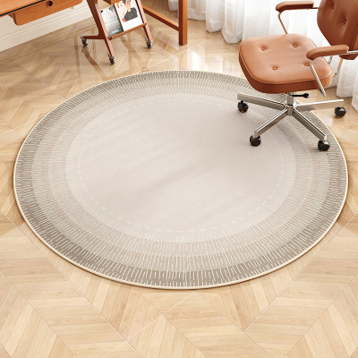 圆形地毯轻奢客厅卧室电脑椅垫子现代简约脚垫家用书房转椅地垫