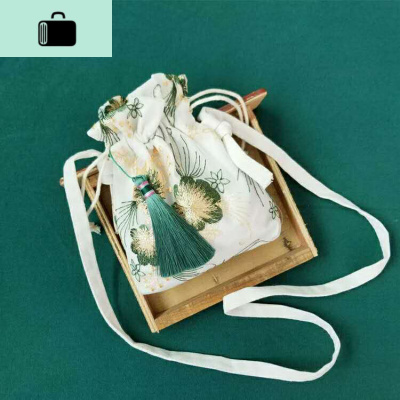 古风汉服包夏季中国风仙女同款刺绣斜挎包单肩包配古装布荷包NEW LAKE 图片色 其它尺码女斜挎包