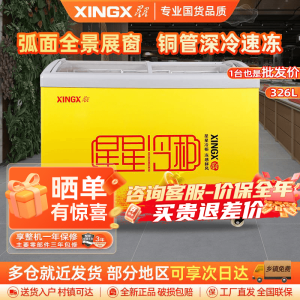 星星(XINGX)SD/SC-326YE 268升冰柜商用冷藏展示柜雪糕柜饮料柜 冷藏冷冻转换卧式展示柜 雪糕柜大容量