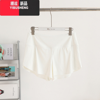 YIBUSHENGlulu 同款女士休闲运动短裤 2024速干透气显瘦防走光高腰瑜伽裤