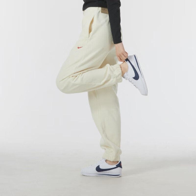 NIKE/耐克运动裤女裤新款宽松透气针织束脚休闲裤 FZ6388-113 C