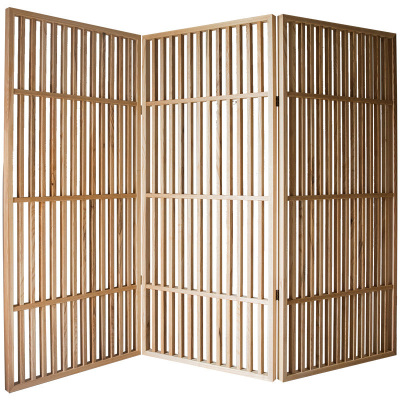 汐岩白蜡木实木屏风隔断禅意日式中式风格设计师空间陈列装饰