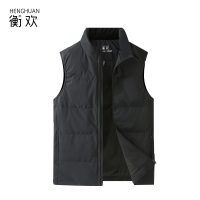 衡欢(HENGHUAN)羽绒棉衣马甲加厚保暖羽绒马甲外套 黑色 M-3XL/RZ-MJ04/件