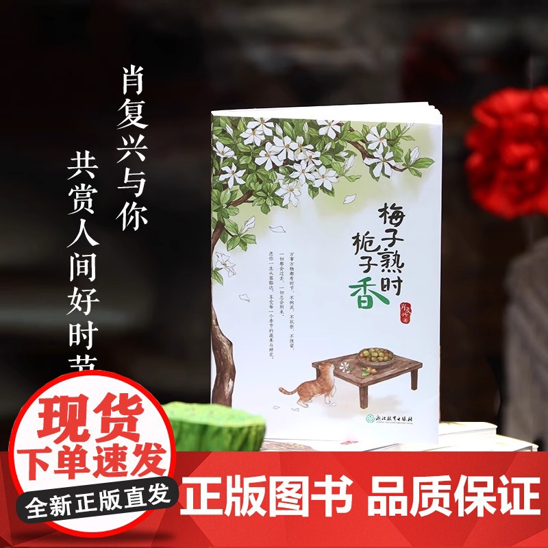 梅子熟时栀子香 肖复兴散文精选集 附赠四季主题心愿卡欢笑悲伤不沉溺,盛开凋零不抗拒,放下心头烦扰事就是人间好时节