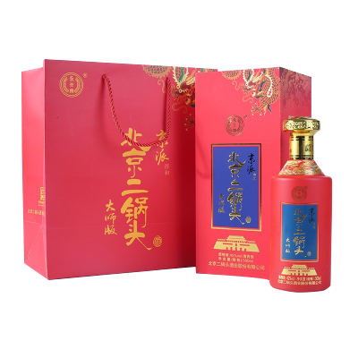 永丰牌北京二锅头42度京派淳和大师版至尊红龙500ml6瓶整箱装礼盒