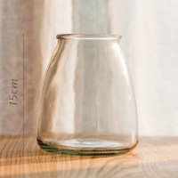 家柏饰(CORATED)小型玻璃器皿小花瓶花器 透明干花插花小号水培客厅装饰摆件 塔底瓶