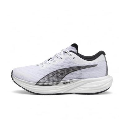 彪马(Puma)女士跑鞋轻便缓震碳板厚底运动跑步训练鞋白黑潮流竞速