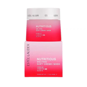 Estee Lauder雅诗兰黛红石榴鲜活亮采面霜护肤套装 保湿滋养 改善暗沉抗氧化鲜活透亮 面霜两件套 50ml