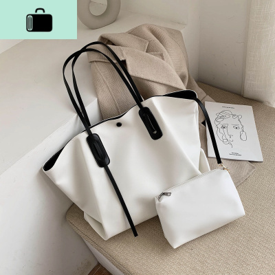 休闲单肩大包包女2020新款潮韩版百搭大容量简约时尚手提包托特包NEW LAKE