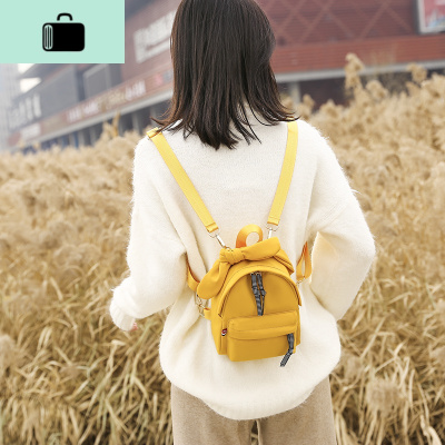 双肩背包女小小清新韩版简约小背包韩版小包包女斜挎迷你2020春夏NEW LAKE女士双肩包