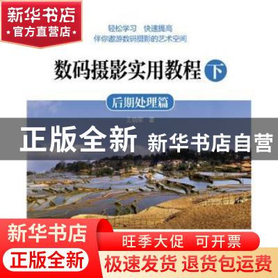 正版 数码摄影实用教程:下:后期处理篇 王晓军著 中国电力出版社
