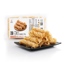 [中华特色]徐州馆 黄金麻油馓子200gx1盒 芝麻小麻花手工散子蝴蝶茶馓火锅食材传统零食