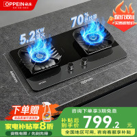 欧派(OPPEIN)燃气灶煤气灶双灶5.2kw猛火灶XZF103天然气