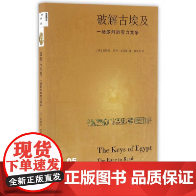 新知文库05·破解古埃及:一场激烈的智力竞争(二版) 莱斯利 生活.读书.新知三联书店 正版书籍
