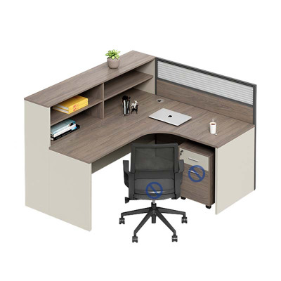 铭威盾职员办公桌员工位卡座屏风位桌椅组合单人位[不含柜/椅]