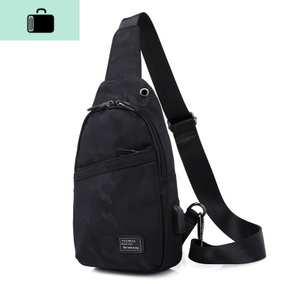 2019新款胸包男士包包斜挎单肩包男韩版潮帆布胸前小背包休闲包NEW LAKE