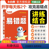 [数学]易错题丨易错点专项训练 小学六年级 [正版]2024小白鸥小学数学易错题四五六年级高频刷题计算题练习题必刷题知识
