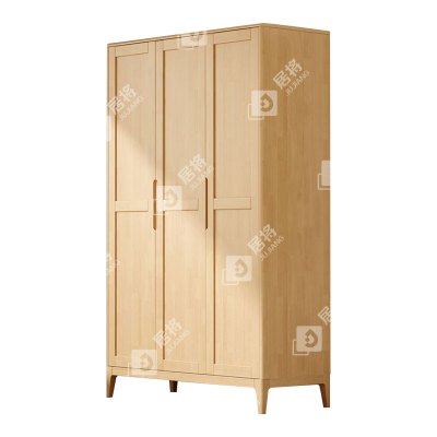居将 JJ4031132 简约实木衣柜三门收纳柜