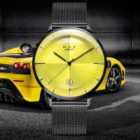 M.B.K欧美品牌法拉利系列时尚男表全自动机械表 男士简约防水简约手表男潮流单日历腕表M1008-2F
