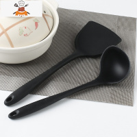 敬平硅胶锅铲 不粘锅专用 炒菜铲子汤勺2件套不伤锅炒勺耐热家用厨具