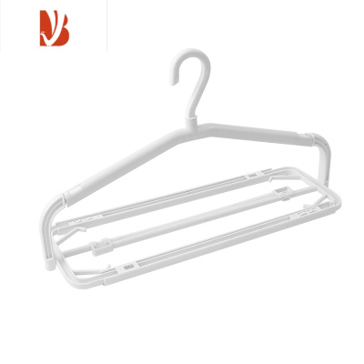 三维工匠日式家用可伸缩晾毛巾衣架浴巾防风挂衣架晒床单衣服撑子裤晾衣架