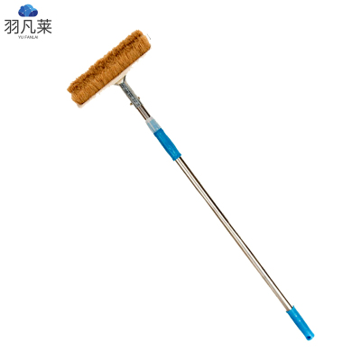 加密猪鬃毛洗车刷26cm刷头 1.3米不锈钢杆 套