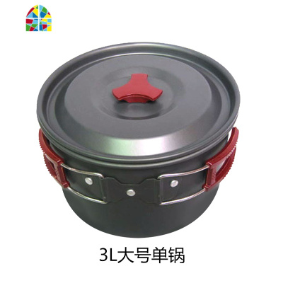 凹凸 2-3人户外套锅野营锅 便携式野营炊具 户外野餐锅 野营不粘 FENGHOU 吊锅