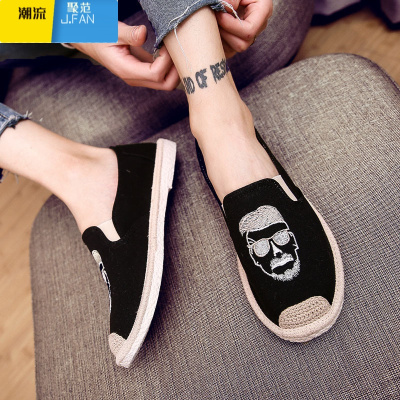 聚范老北京布鞋男夏季透气中国风帆布鞋复古韩版潮流百搭休闲男鞋
