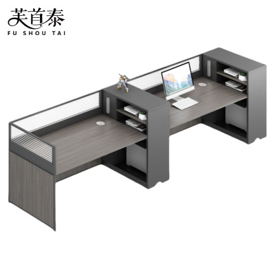 芙首泰屏风办公桌双人位300*60*110cm张