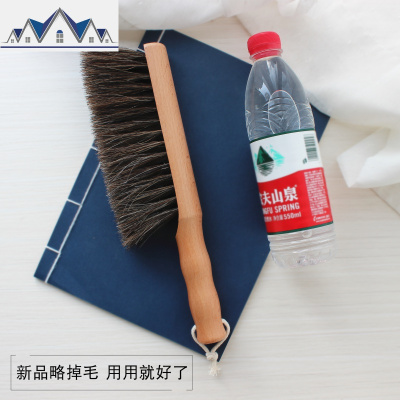软毛马鬃扫帚木柄鬃毛沙发刷子扫炕笤帚扫床家用清洁除尘扫把 三维工匠