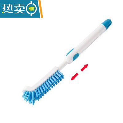 敬平清洗泡脚桶刷子清洁弯头足浴盆浴室浴缸刷瓷砖地板角硬毛强力 可伸缩